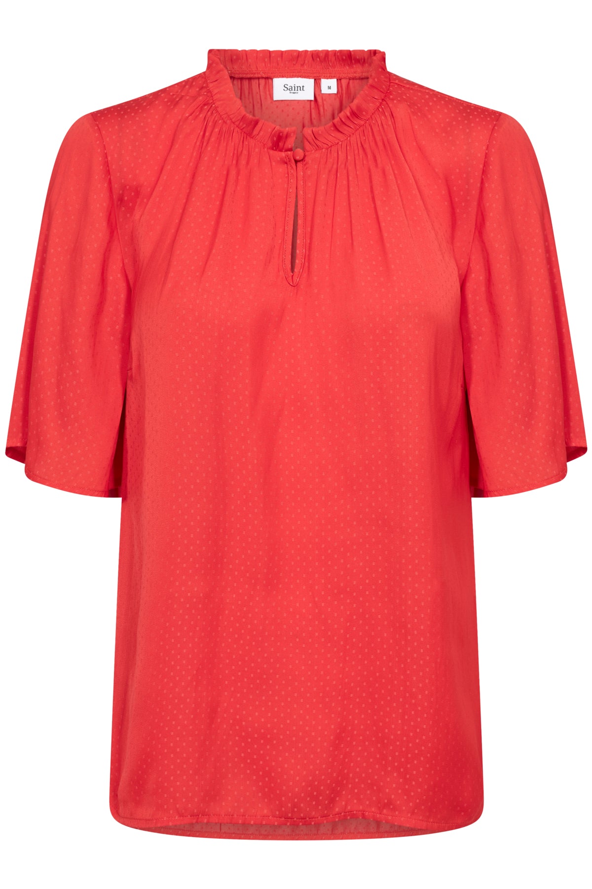 BrianaSZ Flared Blouse Flame Scarlet - 30512528