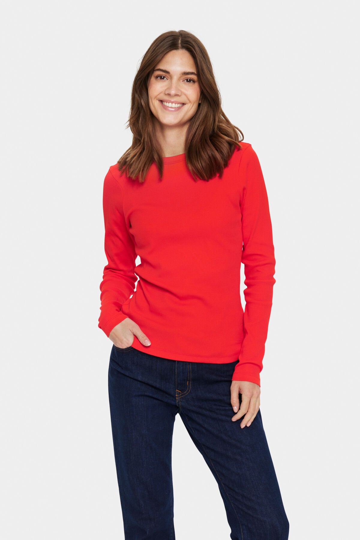 AstaSZ LS Blouse Flame Scarlet - 30513054