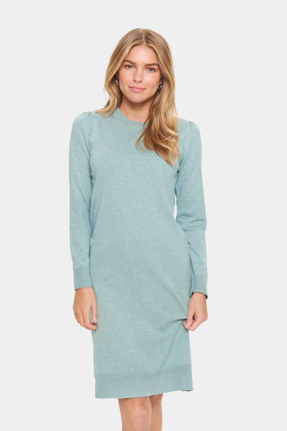 MilaSZ Klänning Blue Surf Melange - 30513136