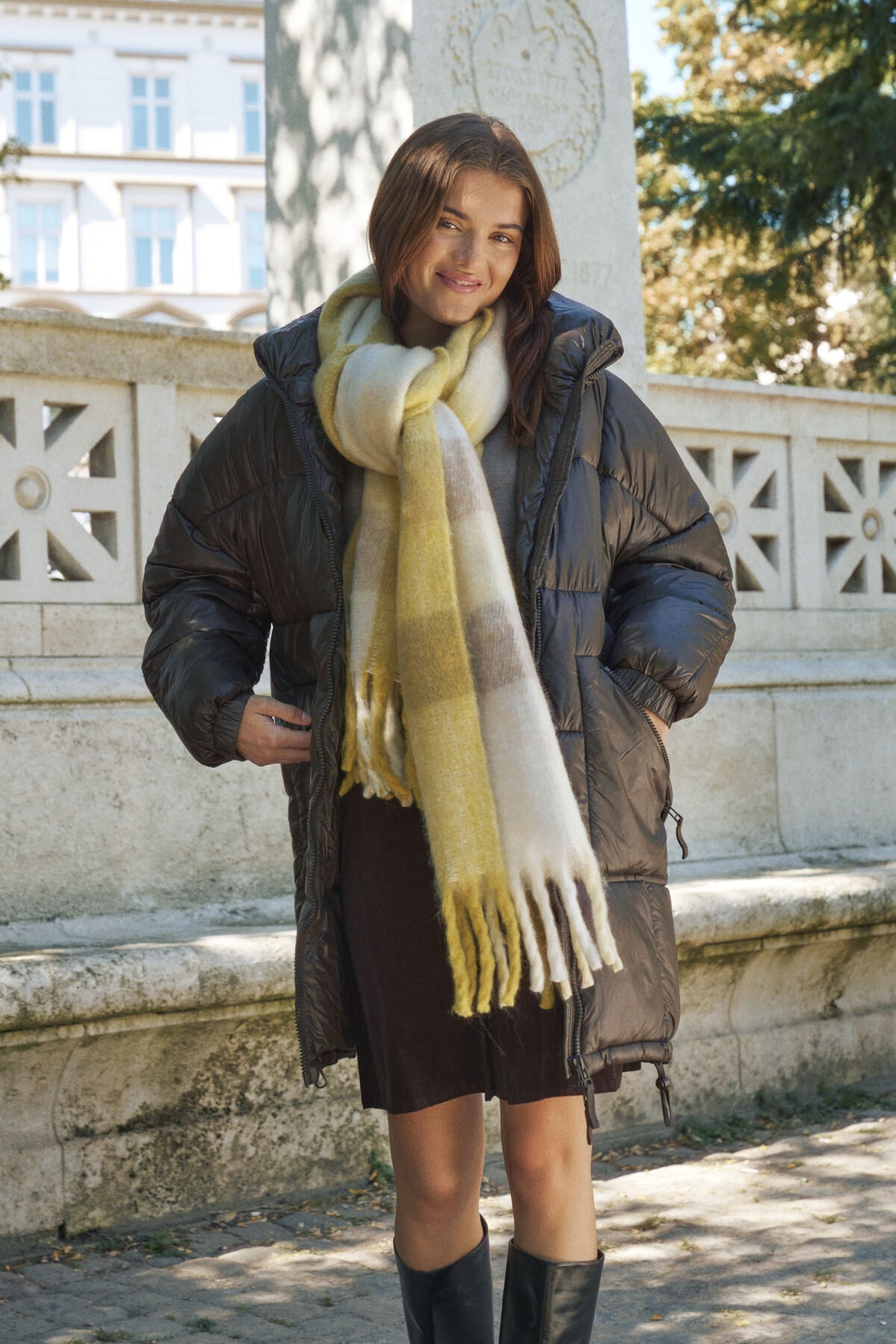 FalbertaSZ Scarf Super Lemon Check - 305035 - 30513171
