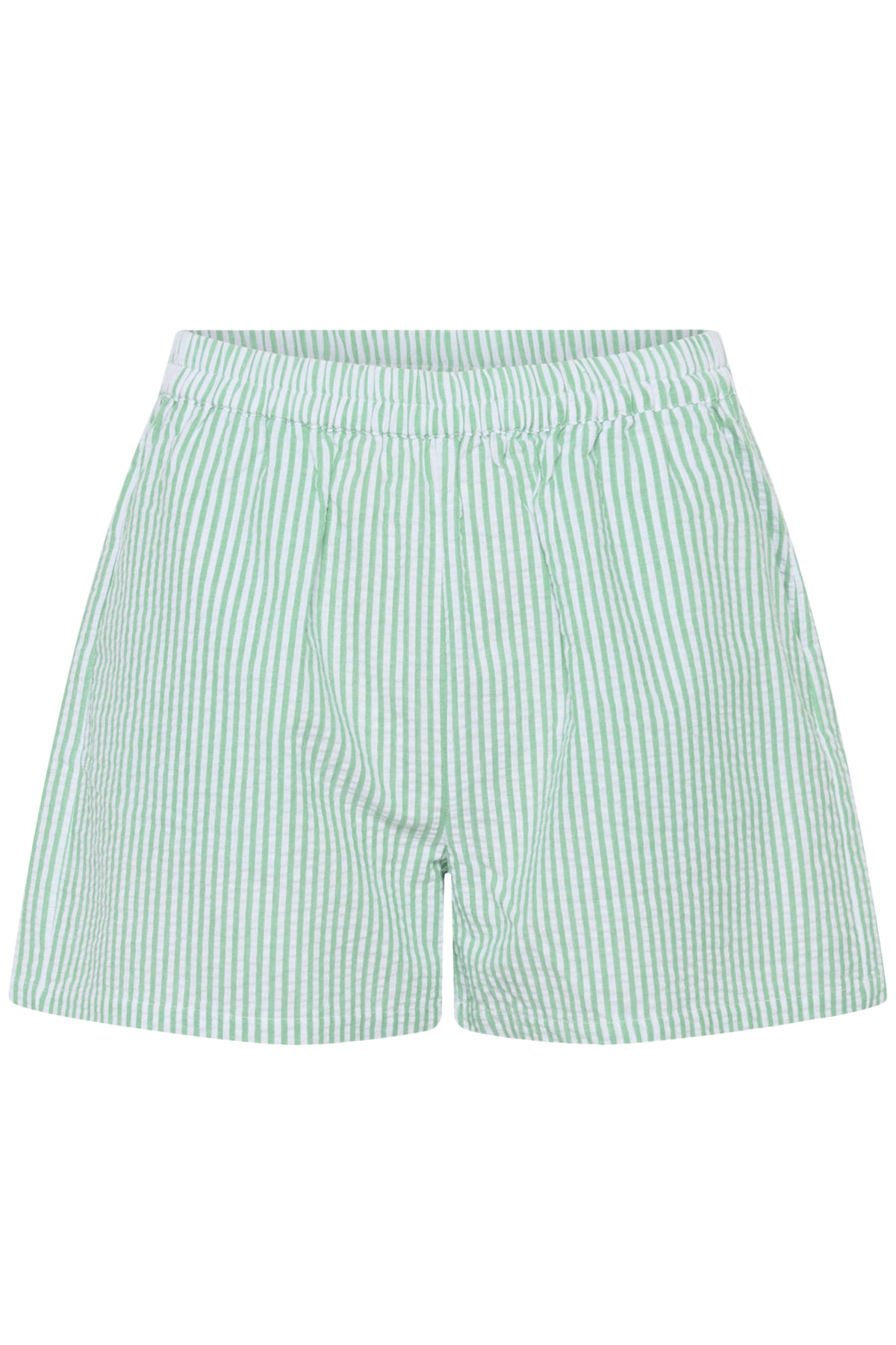 ElmikoSZ Shorts Pistagegrön Vit Randig - 30513287