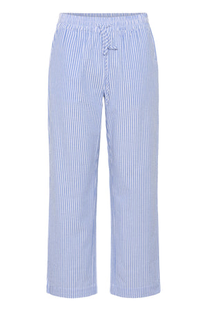 ElmikoSZ Byxor Chambray Blå Vit Randig - 30513288