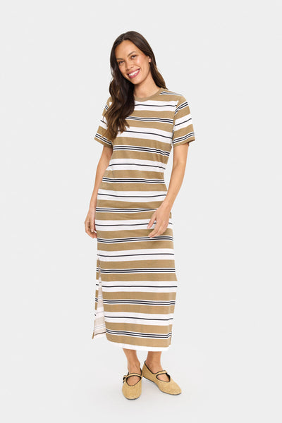 FariaSZ T-Shirt Dress Kelp Ice Black Stripe - 30513436 Thumbnail