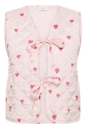 EvittaSZ Quilt Vest Barely Pink Big Hearts - 30513571
