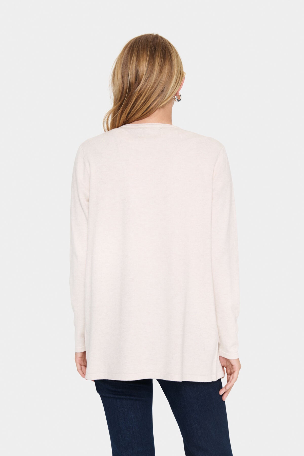KilaSZ Open Mid Cardigan Fog Melange - 30513713