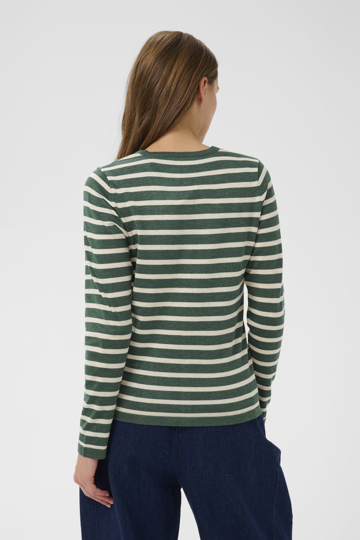MilaSZ Striped Cardigan June Brown Rice Stripe - 30513767