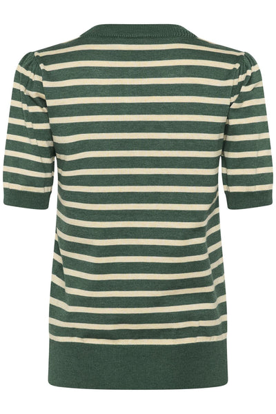 MilaSZ SS Striped Pullover June Brown Rice Stripe - 30513768 Thumbnail