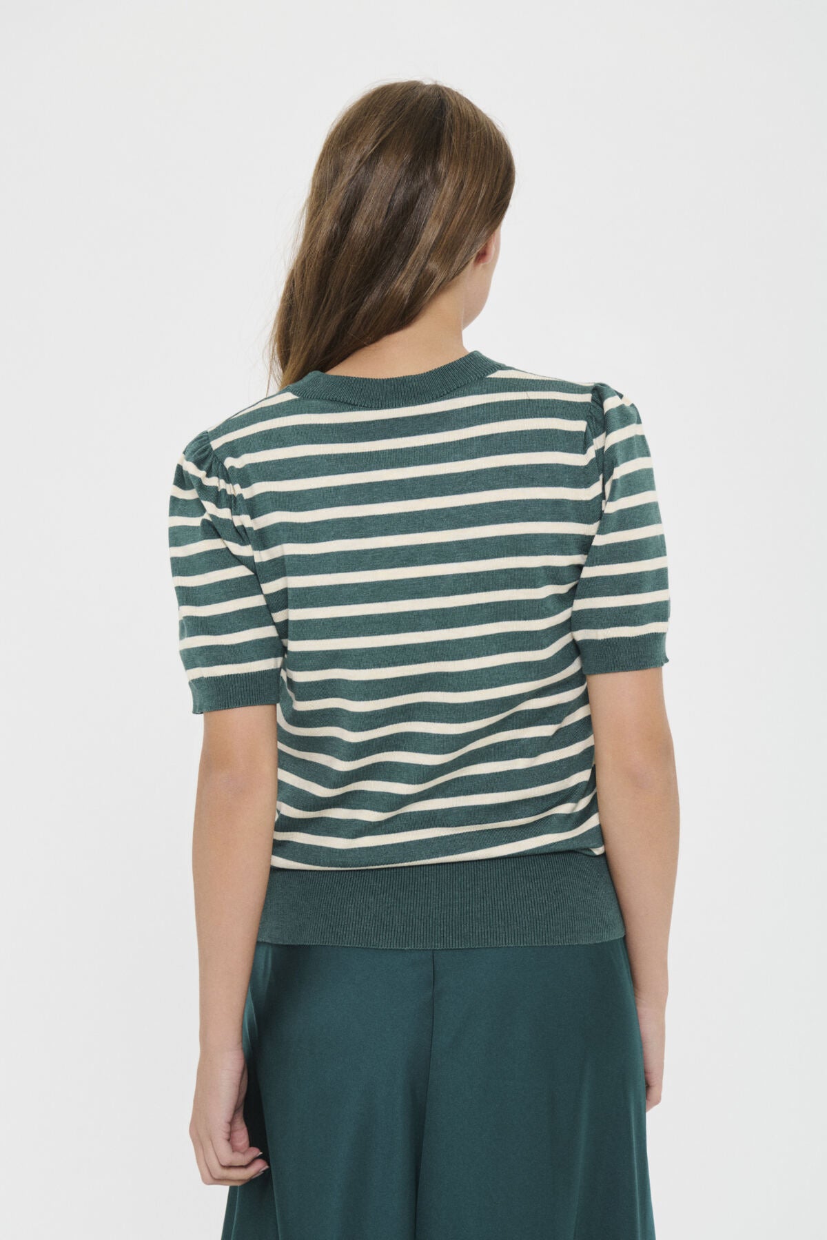 MilaSZ SS Striped Pullover June Brown Rice Stripe - 30513768