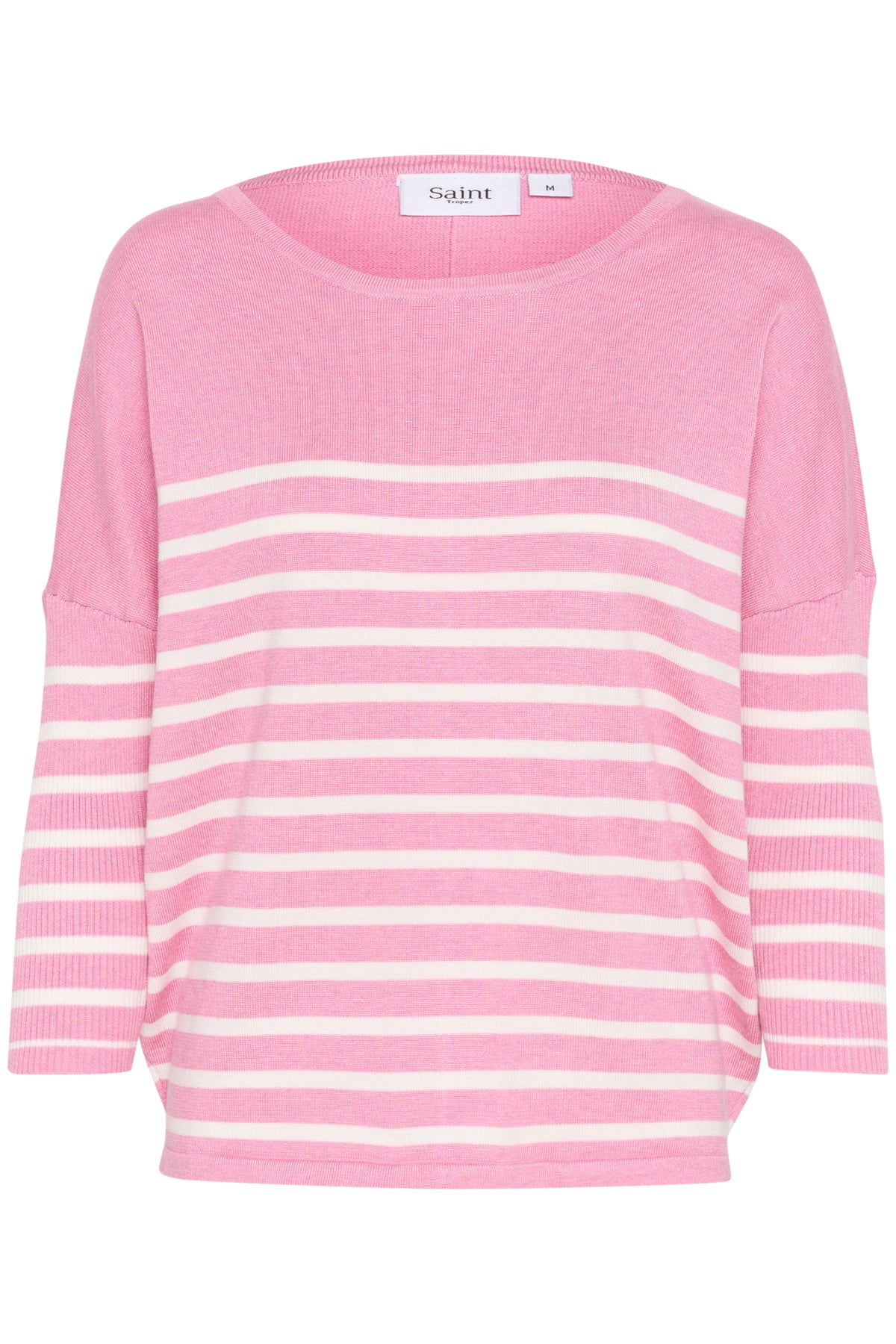 MilaSZ R-neck St. Pullover Sea Pink Mel/Ice Stripe - 30513769