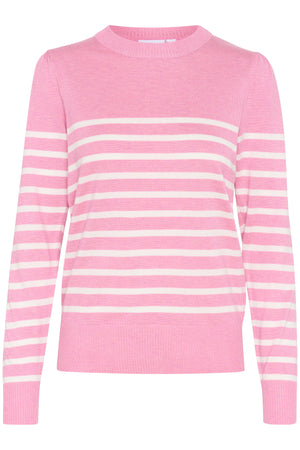 MilaSZ LS Striped Pullover Sea Pink Mel/Ice Stripe - 30513771