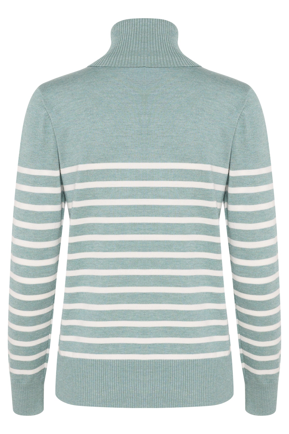 MilaSZ St. Rollneck Pullover Blue Surf Melange - 30513772
