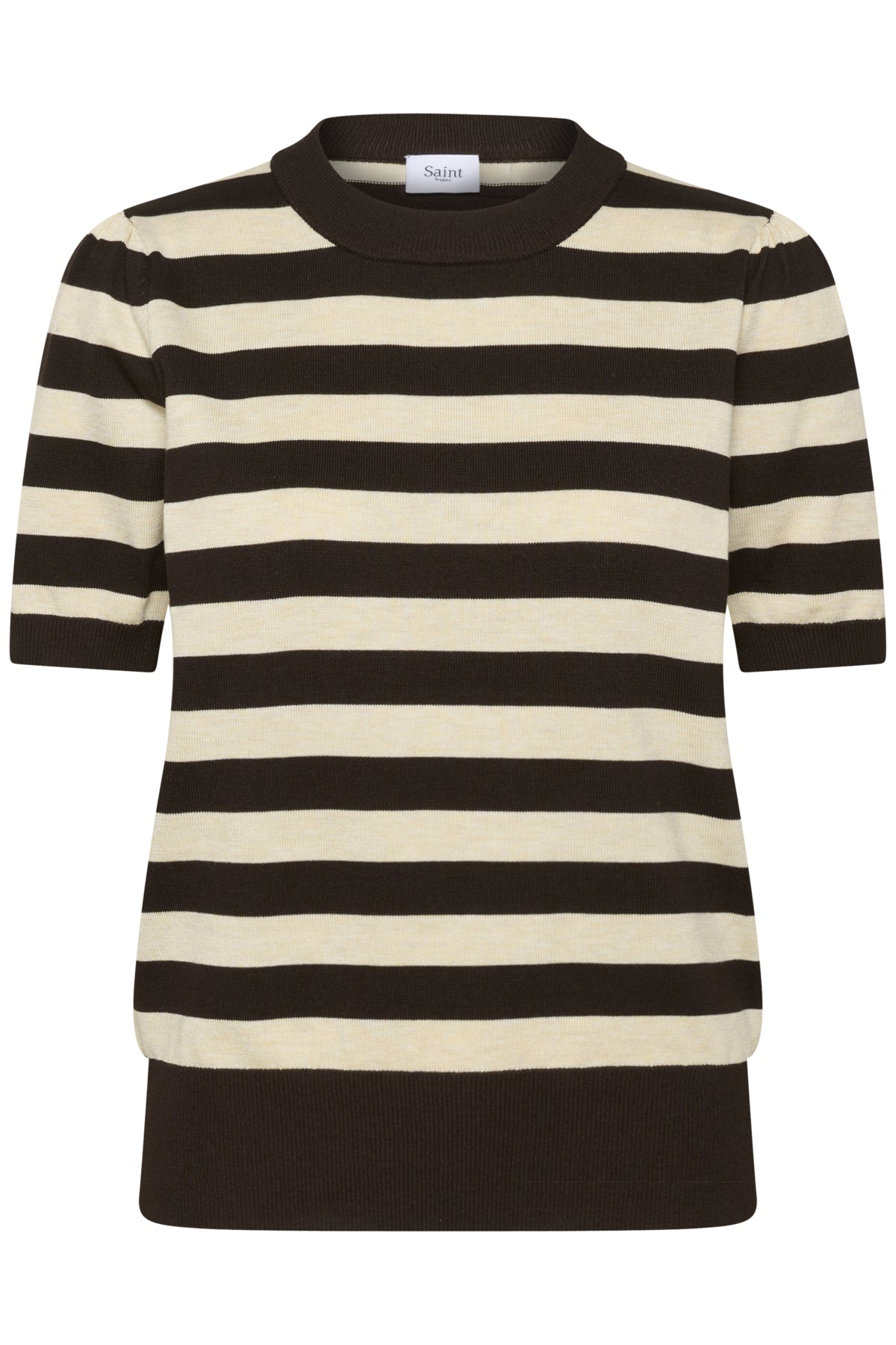 MilaSZ SS Block Stripe Pullover Mol‚ Brown Rice Block Stripe - - 30513931