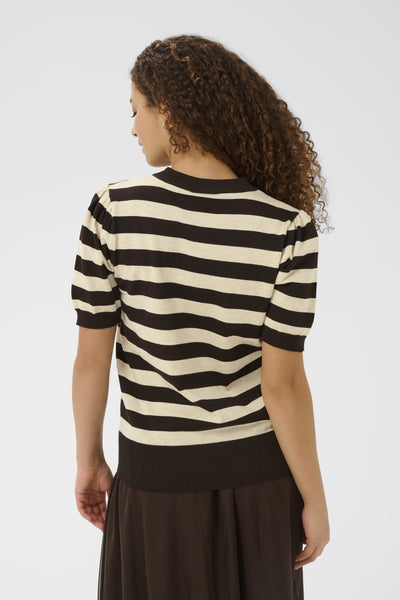 MilaSZ SS Block Stripe Pullover Mol‚ Brown Rice Block Stripe - - 30513931 Thumbnail