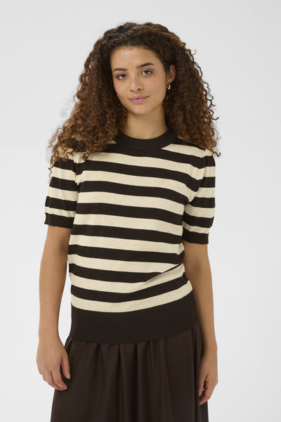 MilaSZ SS Block Stripe Pullover Mol‚ Brown Rice Block Stripe - - 30513931 Thumbnail