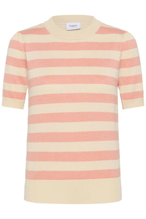 MilaSZ SS Block Stripe Pullover Blooming Ivory Block Stripe - - 30513931