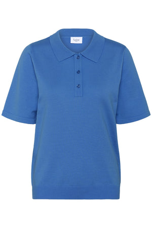 MilaSZ Polo SS Pullover Campanula - 30513958