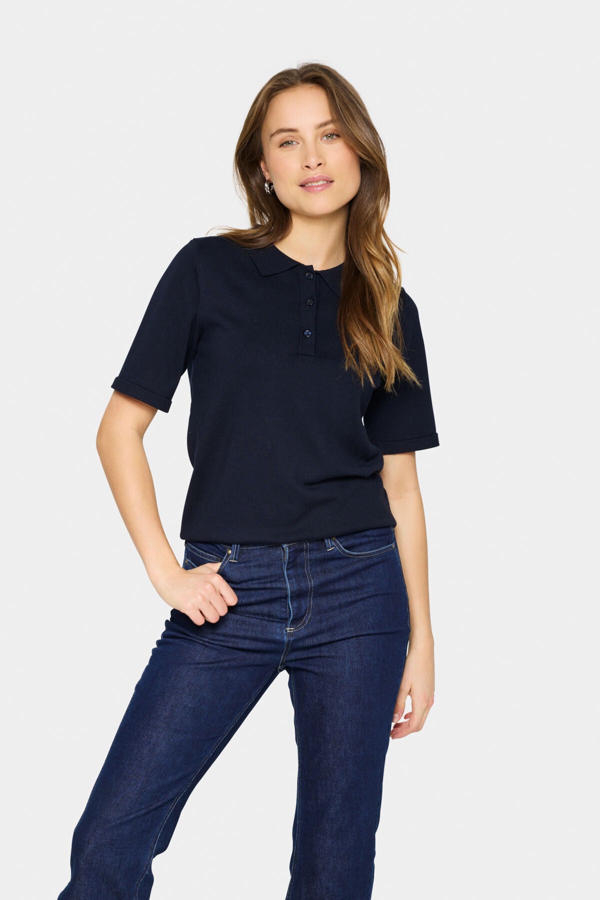 MilaSZ Polo SS Pullover Night Sky - 30513958