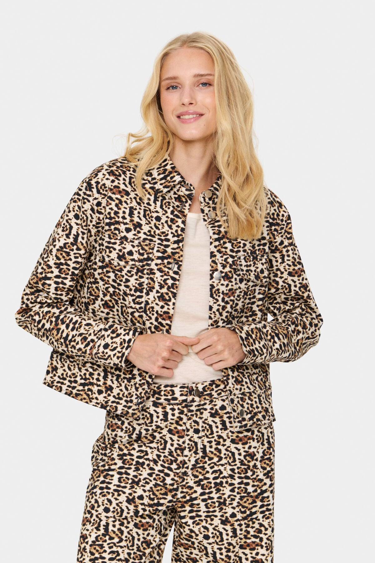 ZeekaSZ Jacka Svart Denim Leopard - 30514043