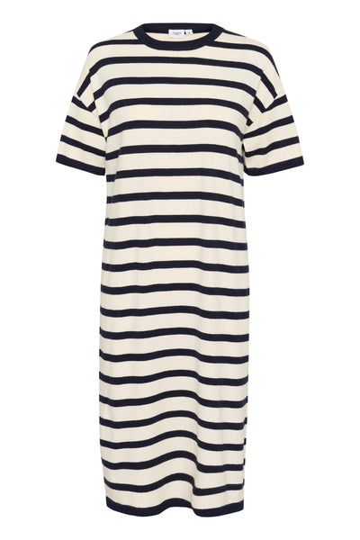 LikamSZ Striped Dress Winter White Nightsky Stripe - 30514204 Thumbnail