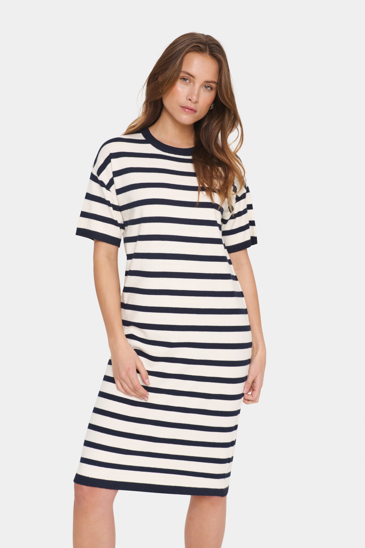 LikamSZ Striped Dress Winter White Nightsky Stripe - 30514204