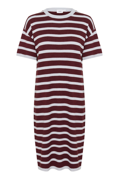 LikamSZ Randig klänning Chocolate Gray Dawn Stripe - 30514204 Thumbnail
