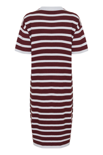 LikamSZ Randig klänning Chocolate Gray Dawn Stripe - 30514204 Thumbnail