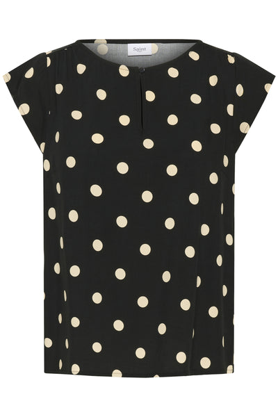GislaSZ Top Black Crème Brûlée Big Dot - 30514245 Thumbnail