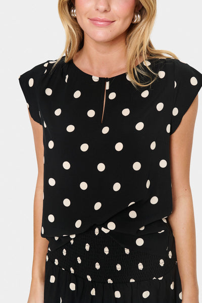 GislaSZ Top Black Crème Brûlée Big Dot - 30514245 Thumbnail