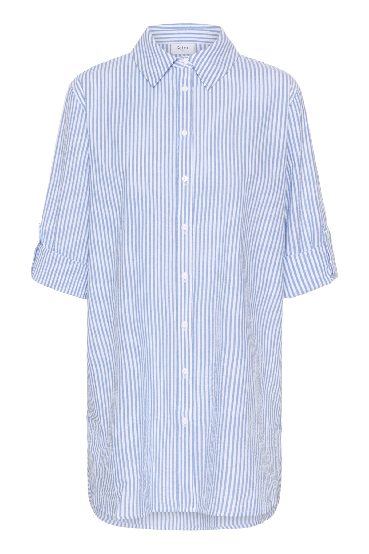 HaddaSZ Tunika Chambray Blå Vit Randig - 30514254
