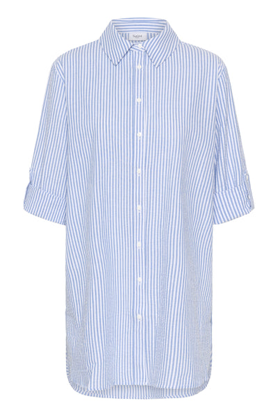 HaddaSZ Tunika Chambray Blå Vit Randig - 30514254 Thumbnail