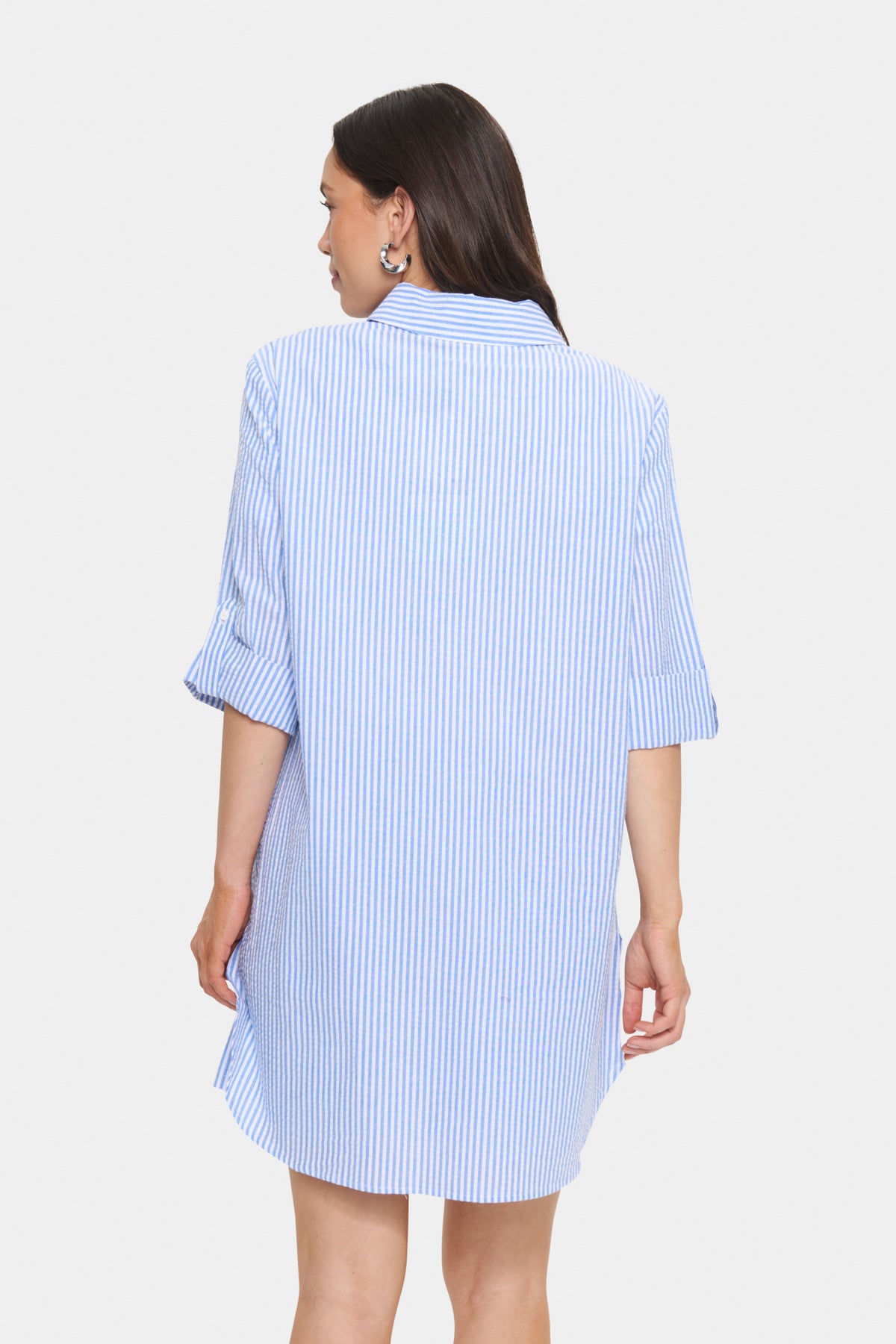 HaddaSZ Tunika Chambray Blå Vit Randig - 30514254