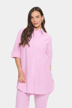 HaddaSZ Tunika Fandango Rosa Vit Randig - 30514254