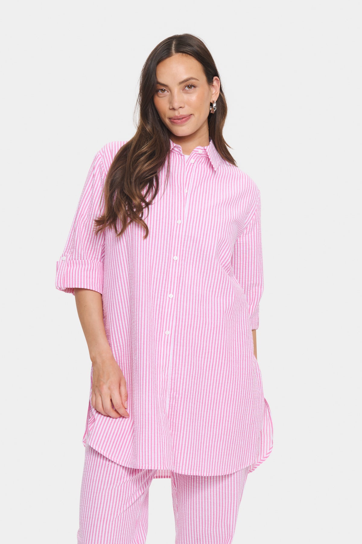 HaddaSZ Tunika Fandango Rosa Vit Randig - 30514254