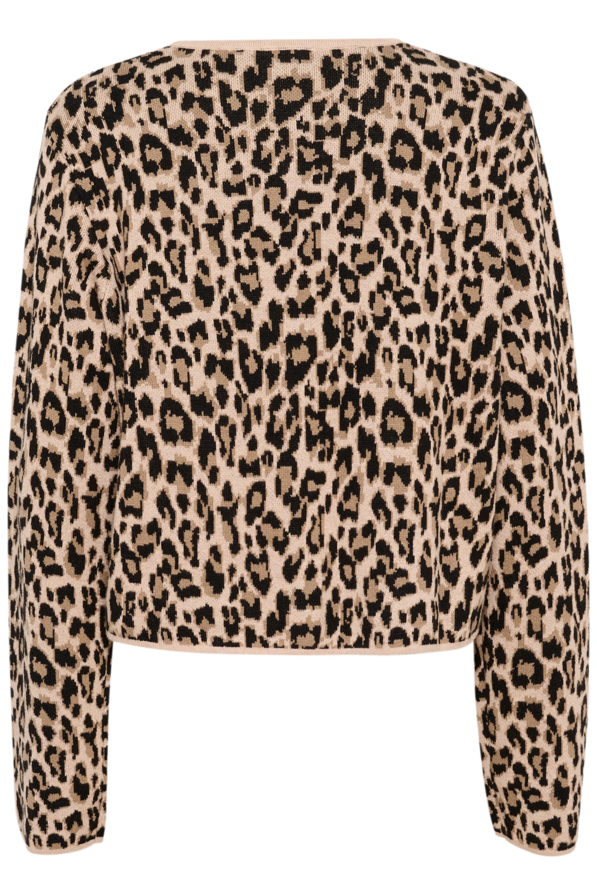 LydiaSZ Cardigan Black Leopard Jacquard - 30514255