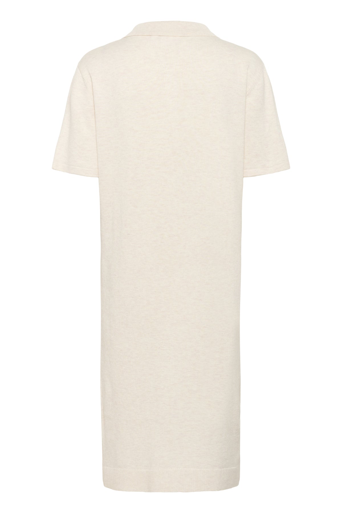MilaSZ Polo SS Dress Fog Melange - 30514319