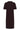 MilaSZ Polo SS Dress Chocolate Plum - 30514319