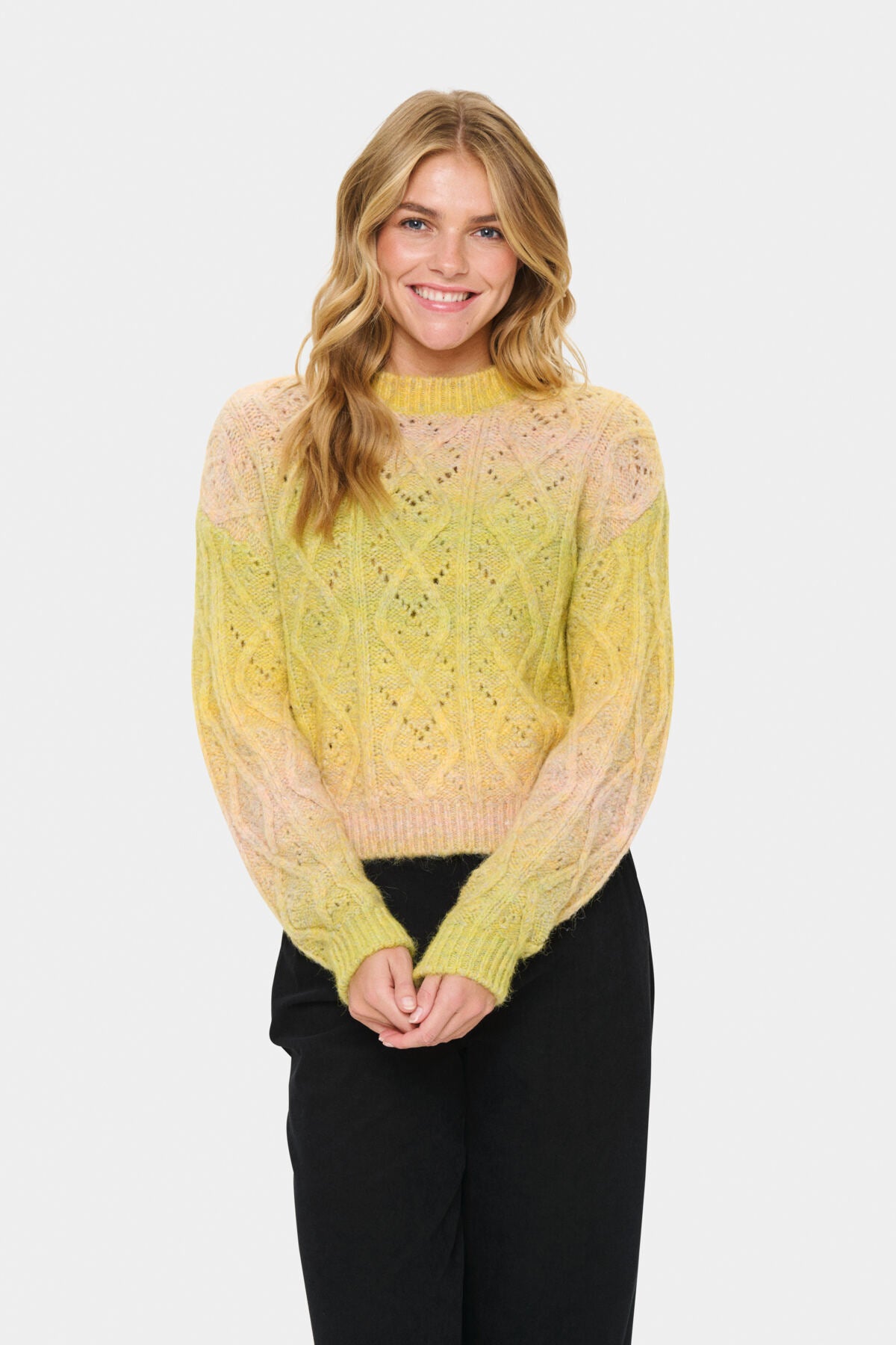 MorganSZ Tröja Misted Yellow Melange - 30514382