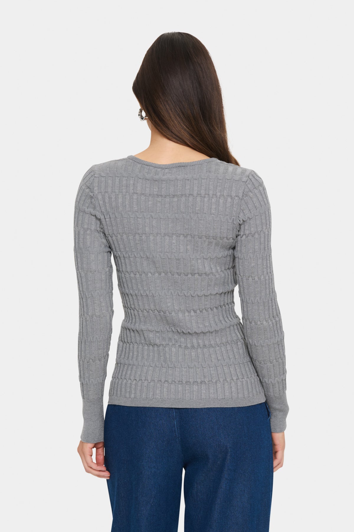 MelgaSZ Pullover Mist Grey Melange - 30514390