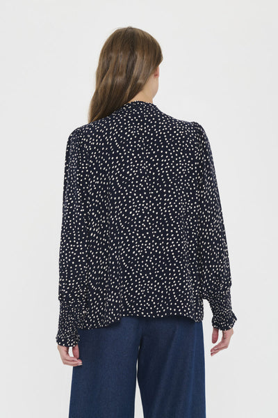 MalikaSZ Blouse NightSky Creme Drea Dot - 30514405 Thumbnail