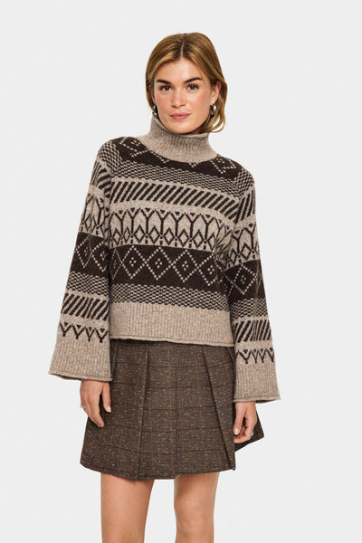 MichaSZ Rollneck Fondue Fudge Melange - 30514422 Thumbnail