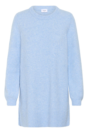 MaleenSZ Lång Tröja Starlight Blue - 30514453