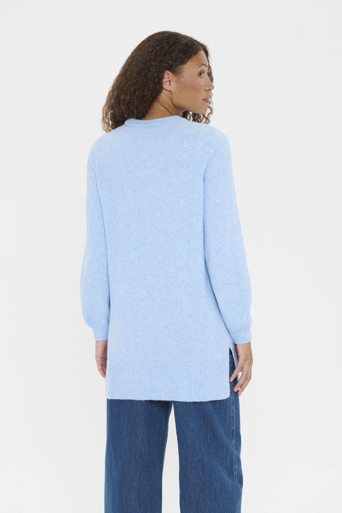 MaleenSZ Lång Tröja Starlight Blue - 30514453