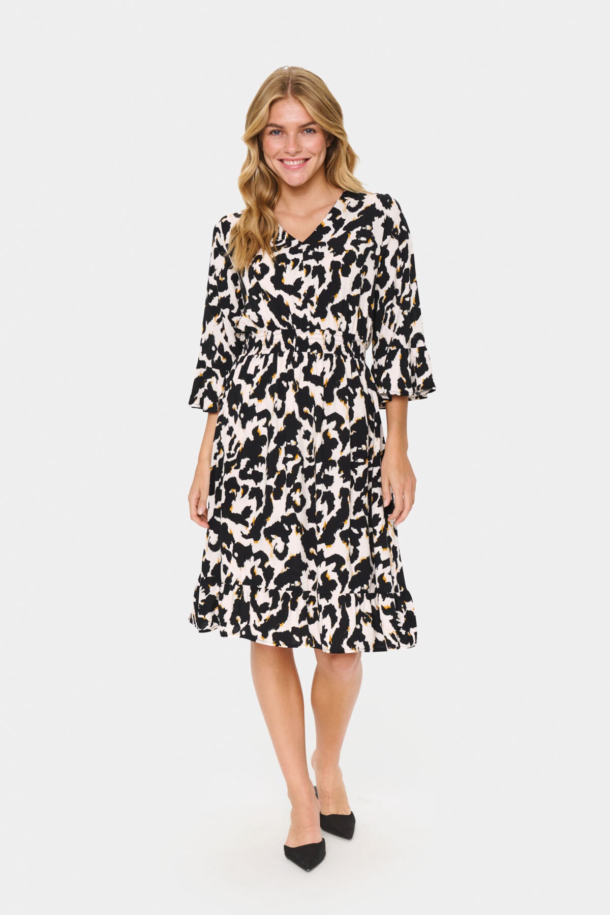 MarcaSZ Lång Klänning Orchid Painted Leopard - 30514463