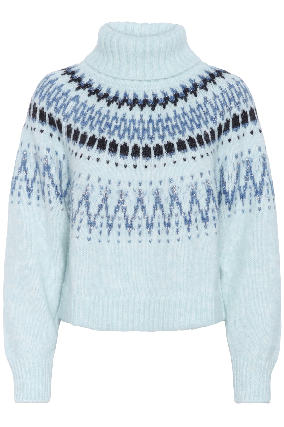 MegnaSZ Rollneck Pullover Starlight Blue Melange - 30514467