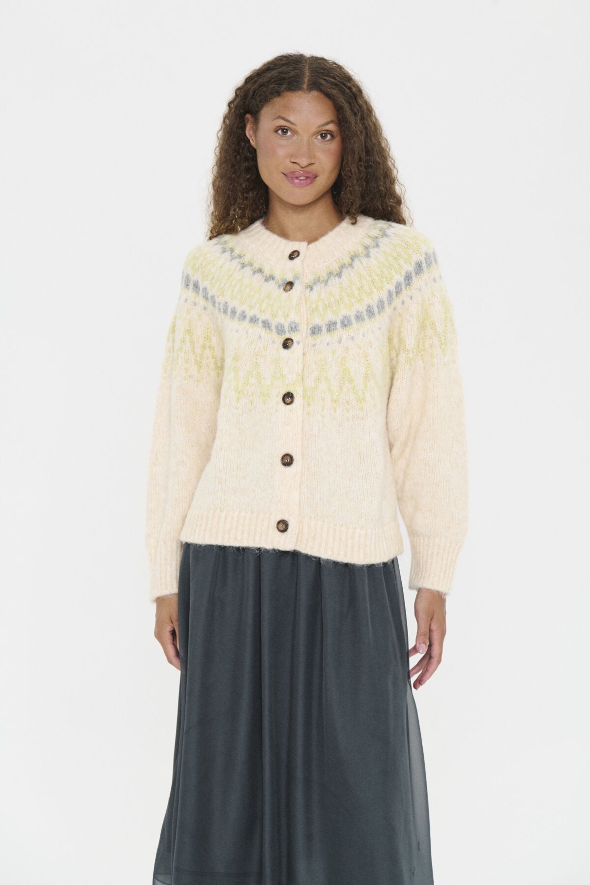 MegnaSZ Cardigan Ice Melange - 30514468
