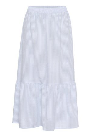 ElmikoSZ Maxikjol Chambray Blå Vit Randig - 30514533