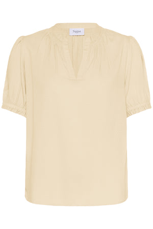 BrittaSZ SS Blus Creme - 30514534