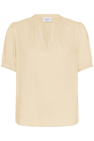 BrittaSZ SS Blus Creme - 30514534 Thumbnail