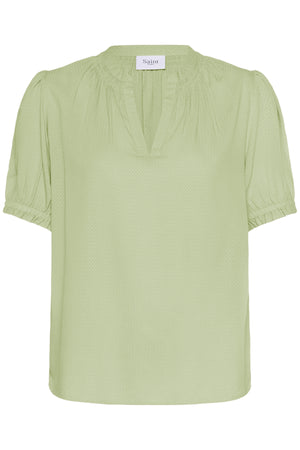 BrittaSZ SS Blus Smoke Green - 30514534