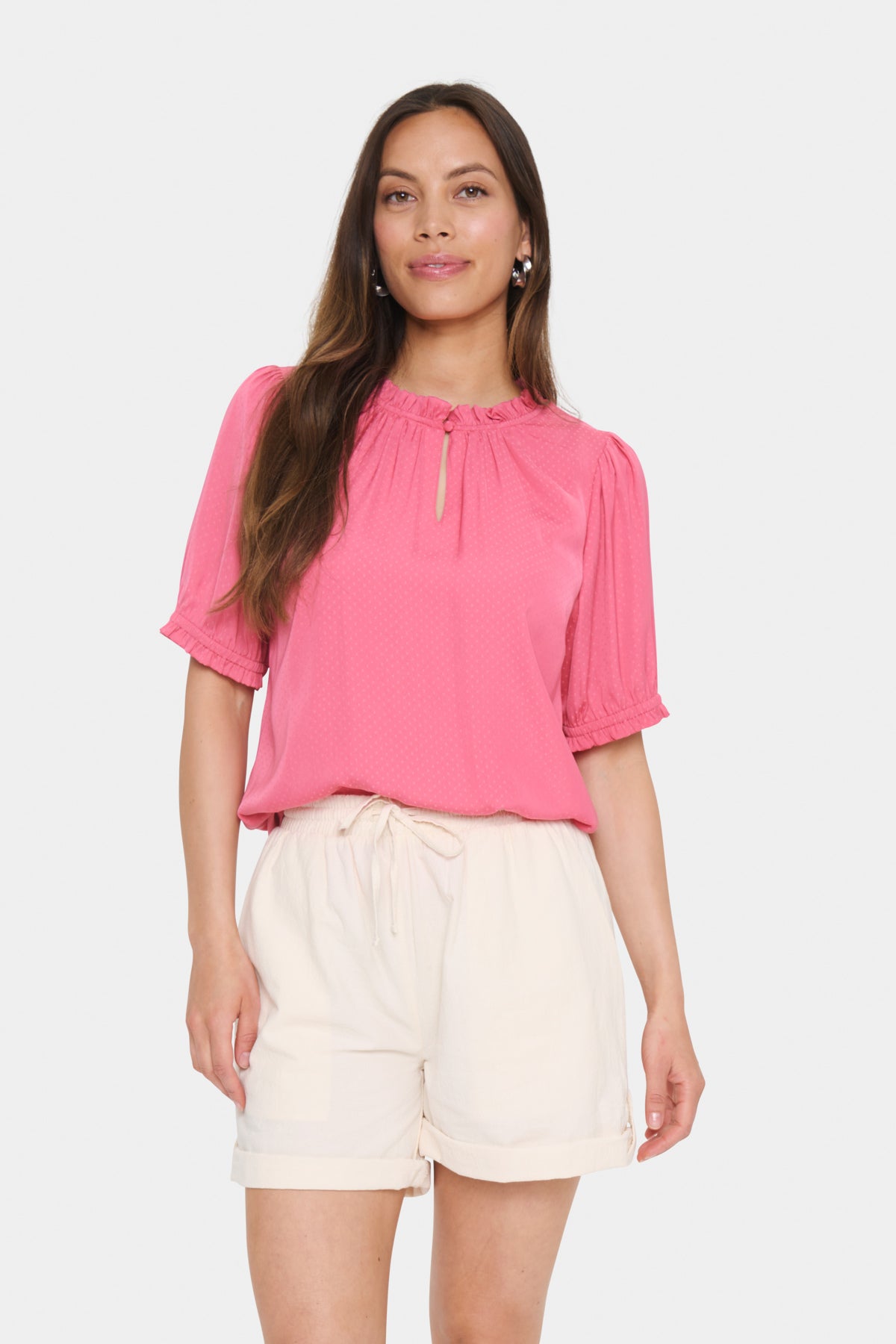 BrianaSZ SS Blus Fruit Dove - 30514535